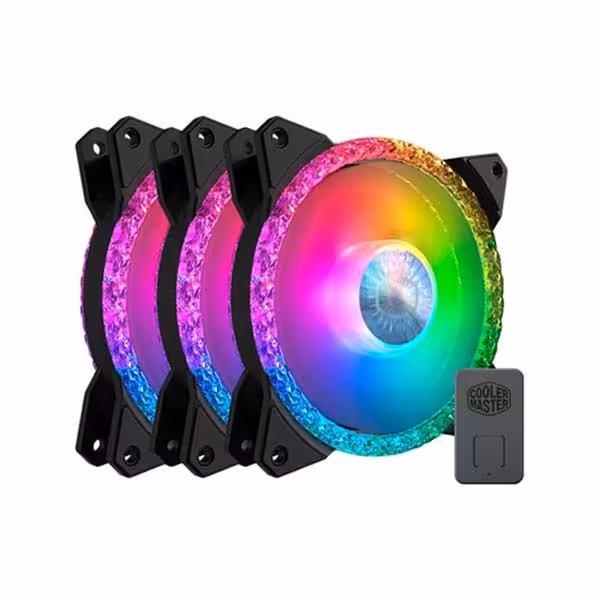 فن کیس کولر مستر MASTERFAN MF120 PRISMATIC بسته 3 عددی