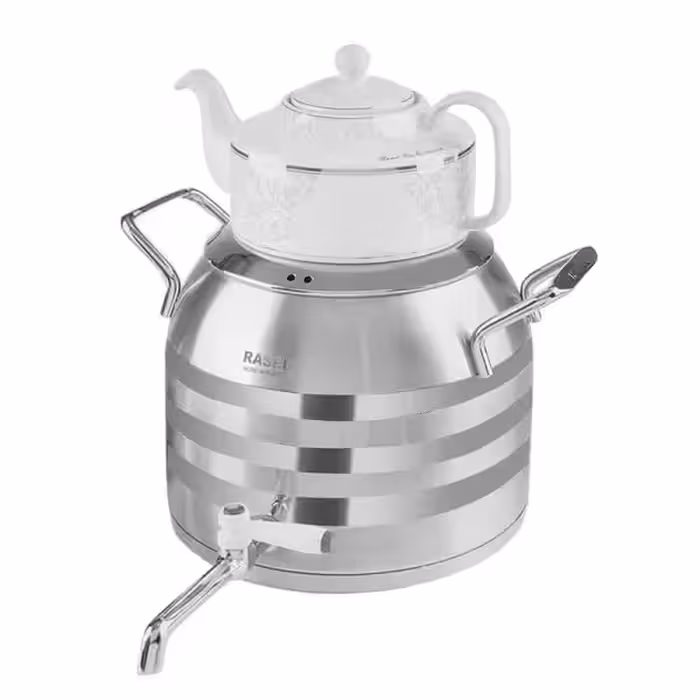 کتری قوری شیردار راسل 5 لیتری دسته لاکچری (ساخت ترکیه) – کد کالا: TR-124 s