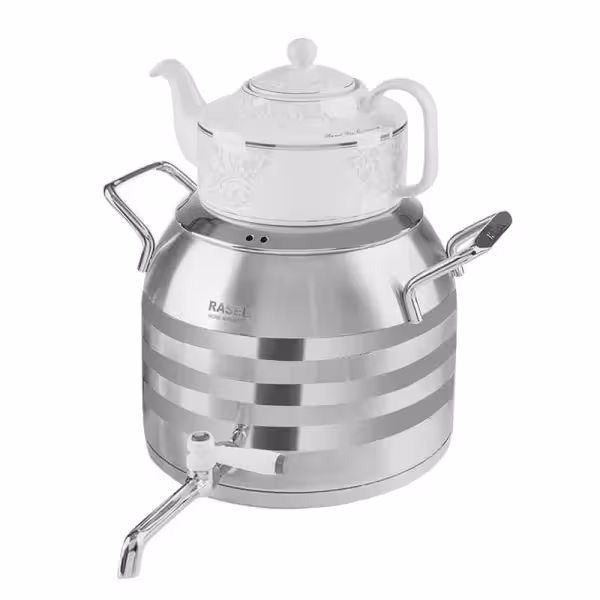 کتری قوری شیردار راسل 5 لیتری دسته لاکچری (ساخت ترکیه) – کد کالا: TR-124 s