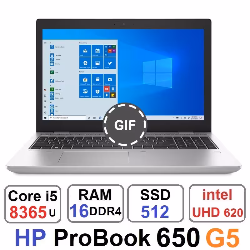 لپ تاپ اچ پی HP ProBook 650 G5 Core i5 8365u رم16و512