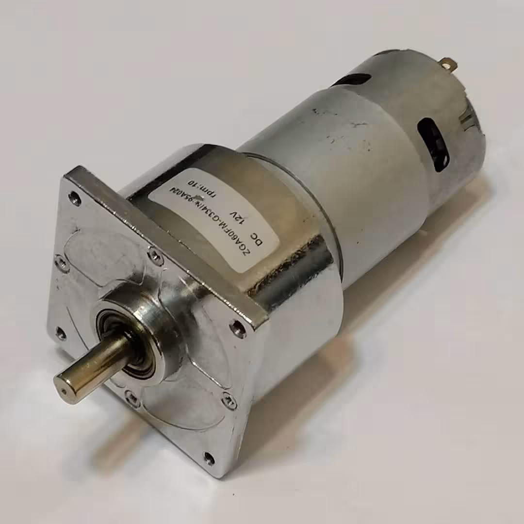 الکتروموتور DC گیربکس دار RPM:10 , 12V مدل ZGA60FM