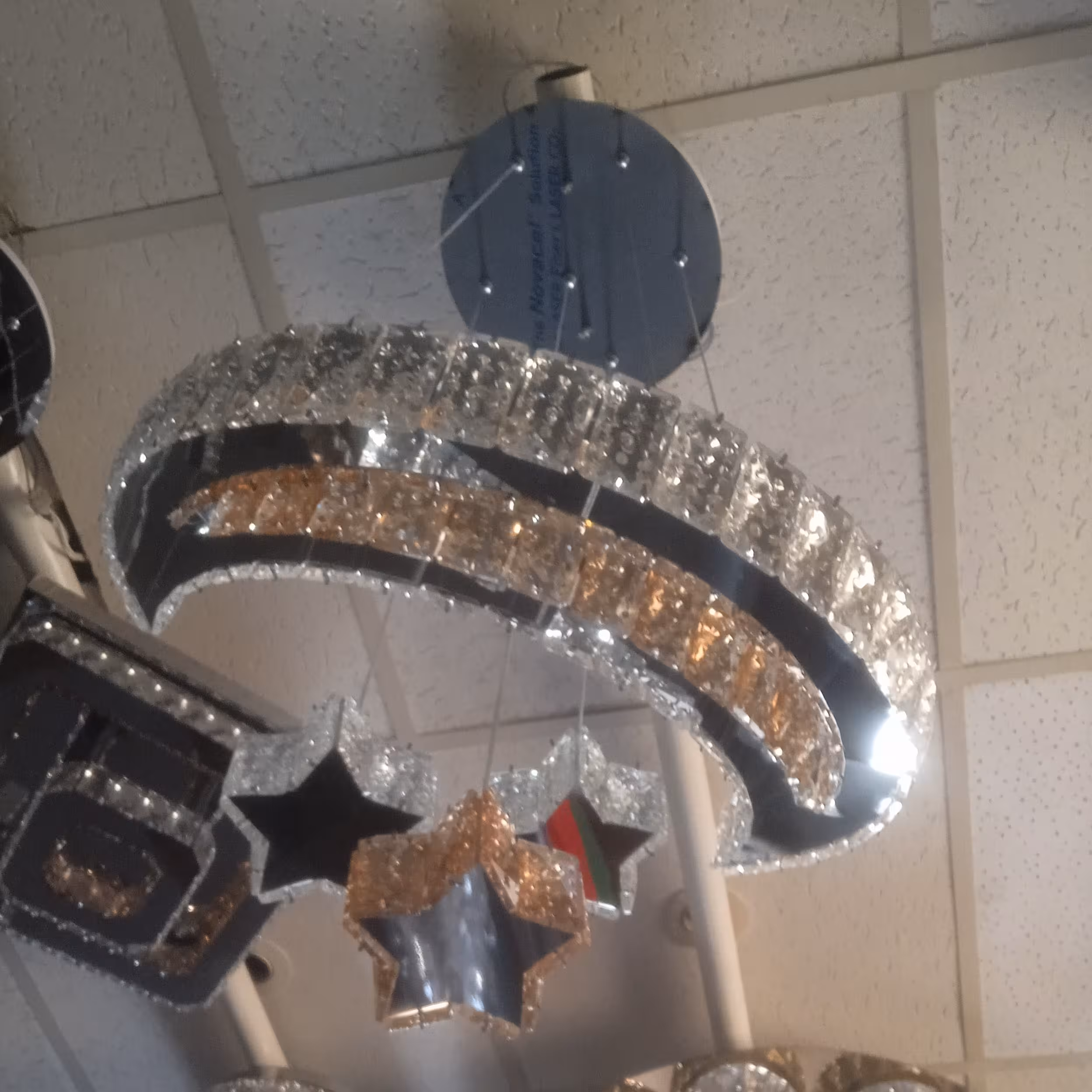 لوستر مدرن ماه و ستاره