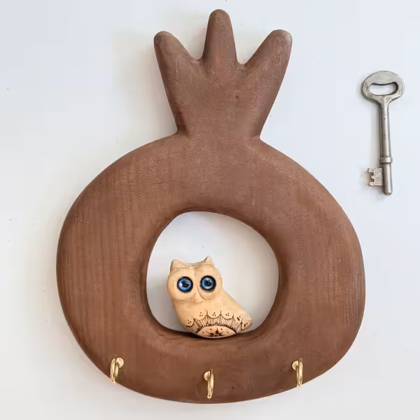 جاکلیدی تک مجسمه بچه جغد طرح پنج