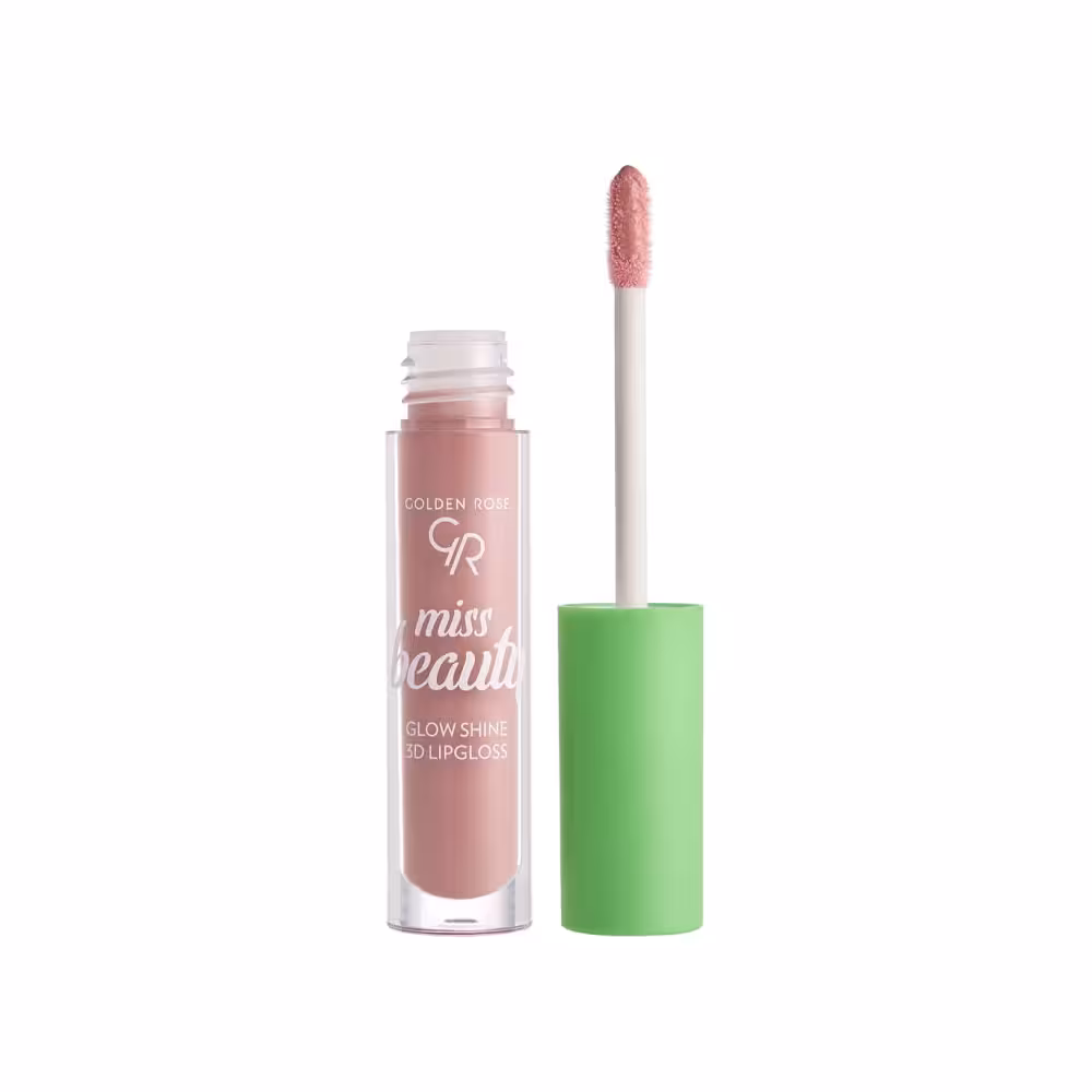 رژ لب مایع کلدن رز سری miss beauty مدل GLOW SHINE 3D شماره 02