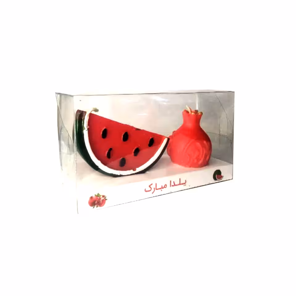شمع هندوانه و انار 2 عددی