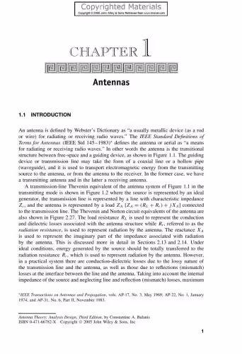 خرید و دانلود نسخه کامل کتاب Antenna Theory