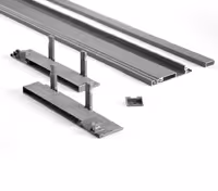 لوازم اینر ریل اسلیم شیشه با فرانت آلومینیوم و ارتفاع 193 میلیمتر فانتونی کد B592