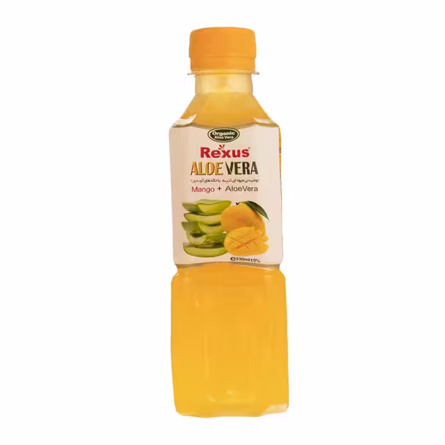 آبمیوه انبه با تکه های آلوئه ورا رکسوس 330 میلی لیتری