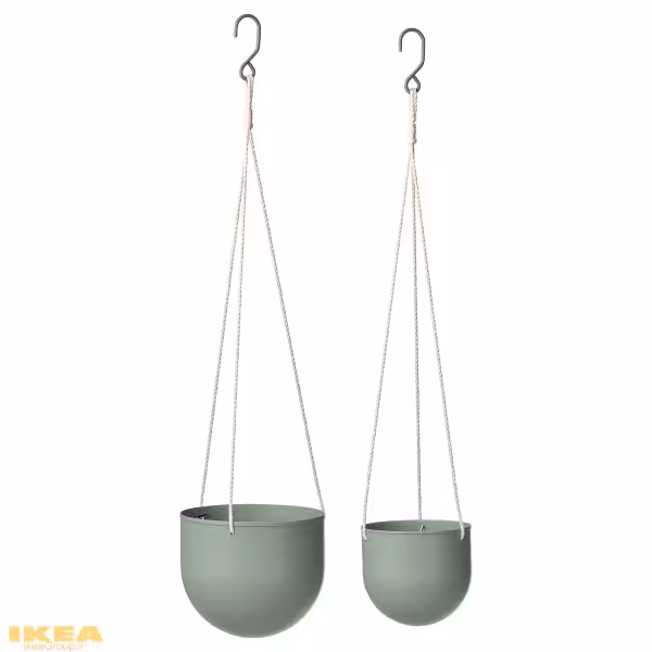 مجموعه 2 عددی گلدان آویز مدل DAKSJUS | برند ایکیا | ارسال 15 الی 20 روز کاری
