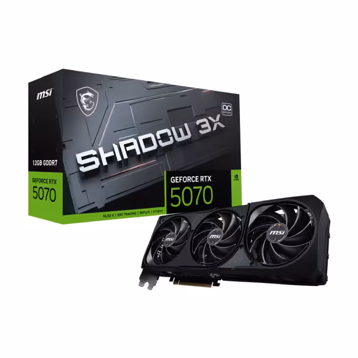 کارت گرافیک ام اس آی مدل GeForce RTX 5070 12GB SHADOW 3X OC