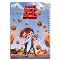 دفتر مشق کارتون ابری با احتمال بارش کوفته