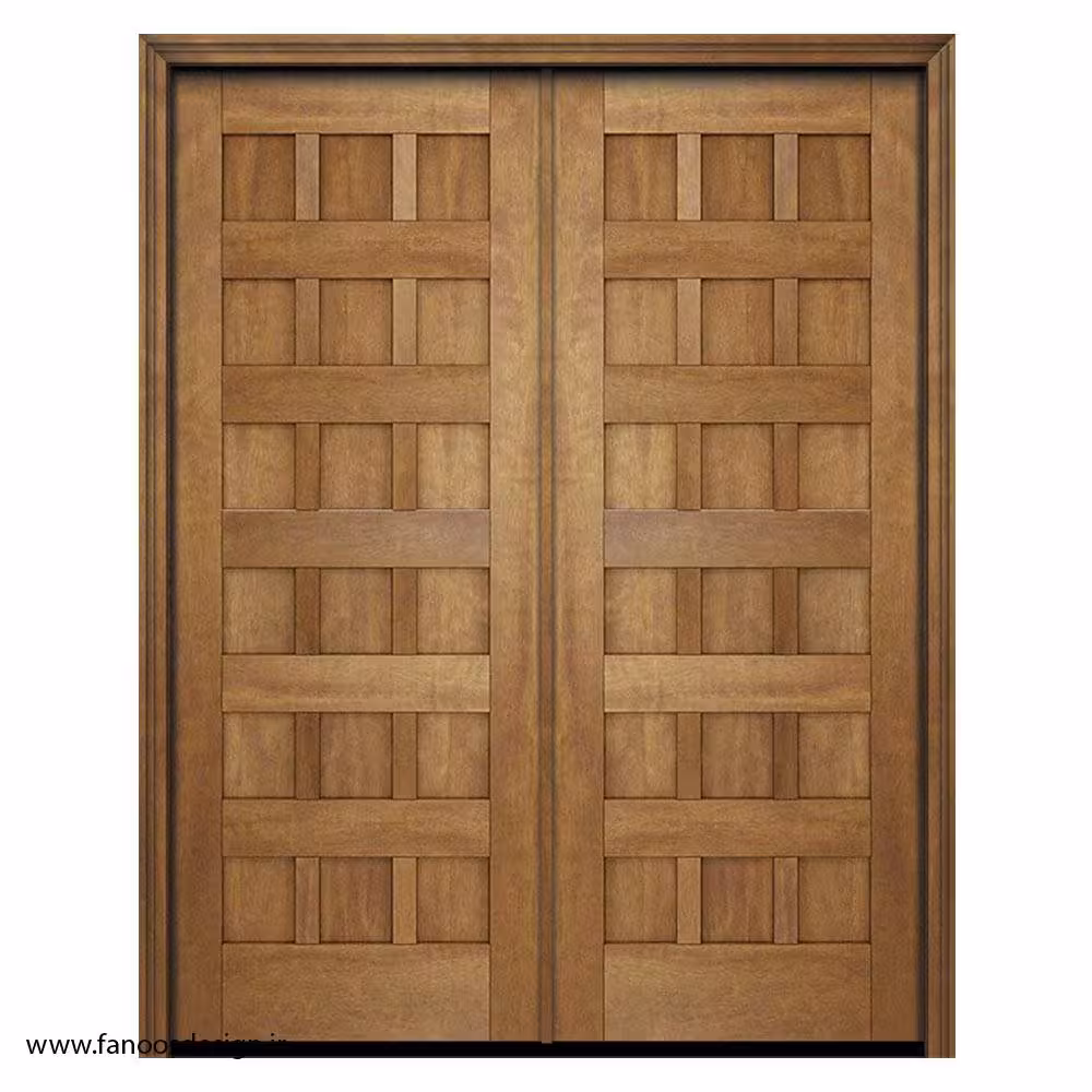 درب ورودی لابی تمام چوب کد 3028