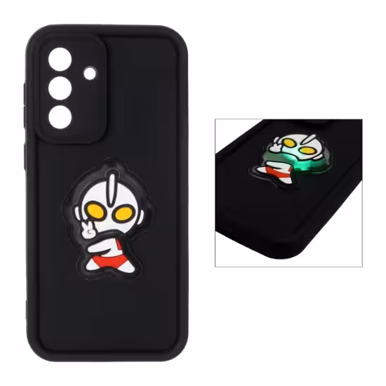 قاب گوشی موبایل Solid Case عروسک برجسته چراغ دار طرح فضانورد