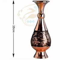 گلدان مسی الماس تراش