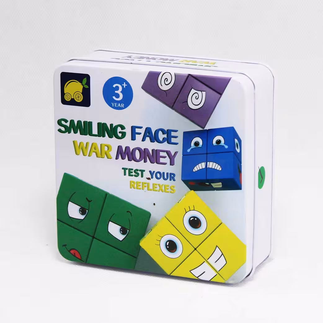 بازی گروهی مکعب های تغییر چهره(خارجی) 2 تا 4 نفره جعبه فلزی