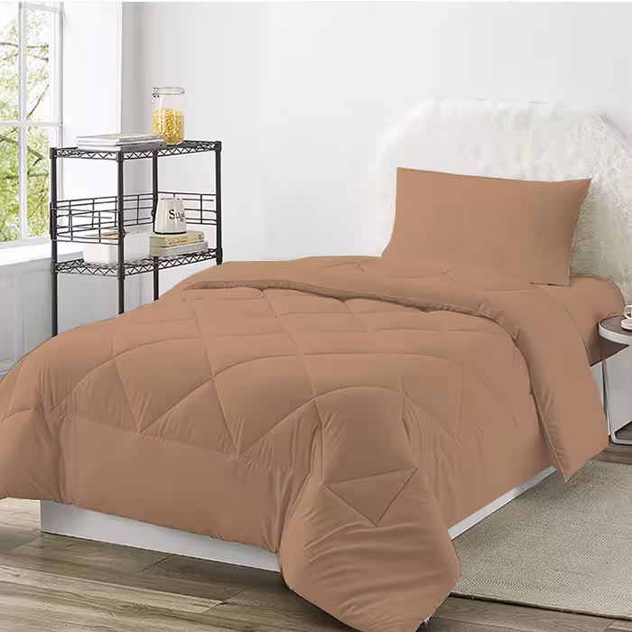 سرویس روتختی میکرو چیداری نسکافه ای یک نفره سه تکه لحاف