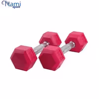 دمبل شش ضلعی رنگی 3 کیلویی dumbbell