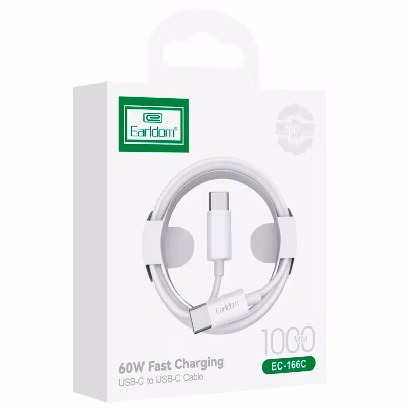 کابل تایپ سی به تایپ سی 60 وات Earldom مدل EC-166C