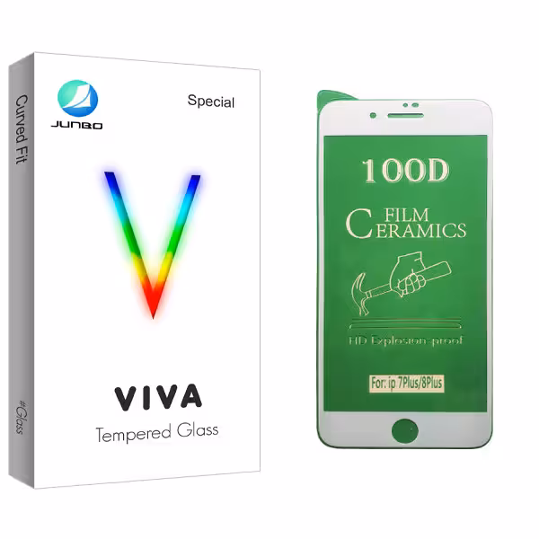 محافظ صفحه نمایش سرامیکی جانبو مدل Viva Glass مناسب برای گوشی موبایل اپل iPhone 7 Plus
