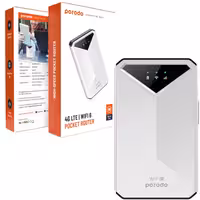 مودم  روتر شارژی سیم کارتی قابل حمل  Porodo pocket wifi6 4G/LTE