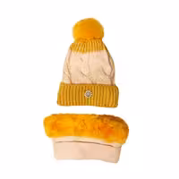 ست کلاه و شال گردن بافتنی زنانه مدل LK4