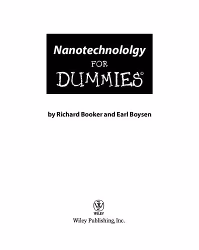 خرید و دانلود نسخه کامل کتاب Nanotechnology For Dummies