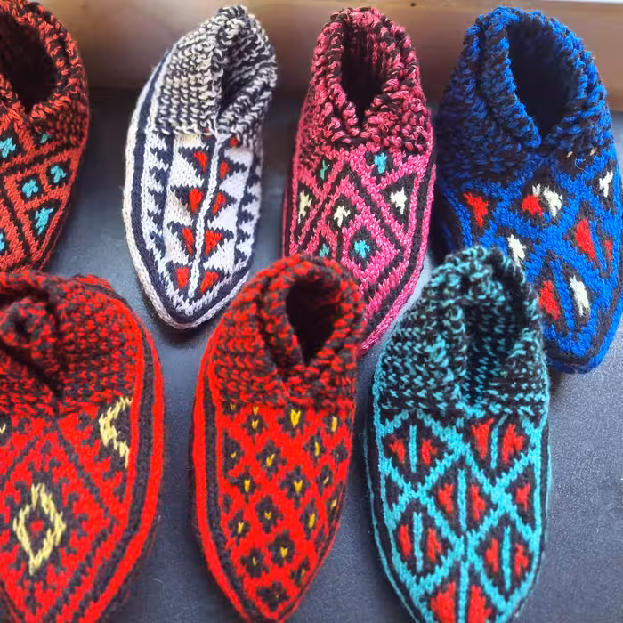 پاپوش سنتی بافتنی  خرید قبل (تخفیفی ) 