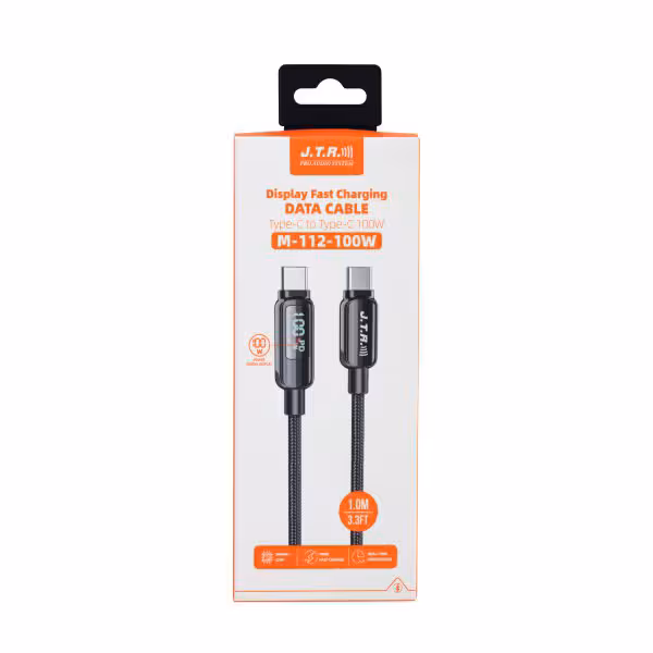 کابل تبدیل Type-C به Type-C برند J.T.R مدل M-112 طول 1 متر