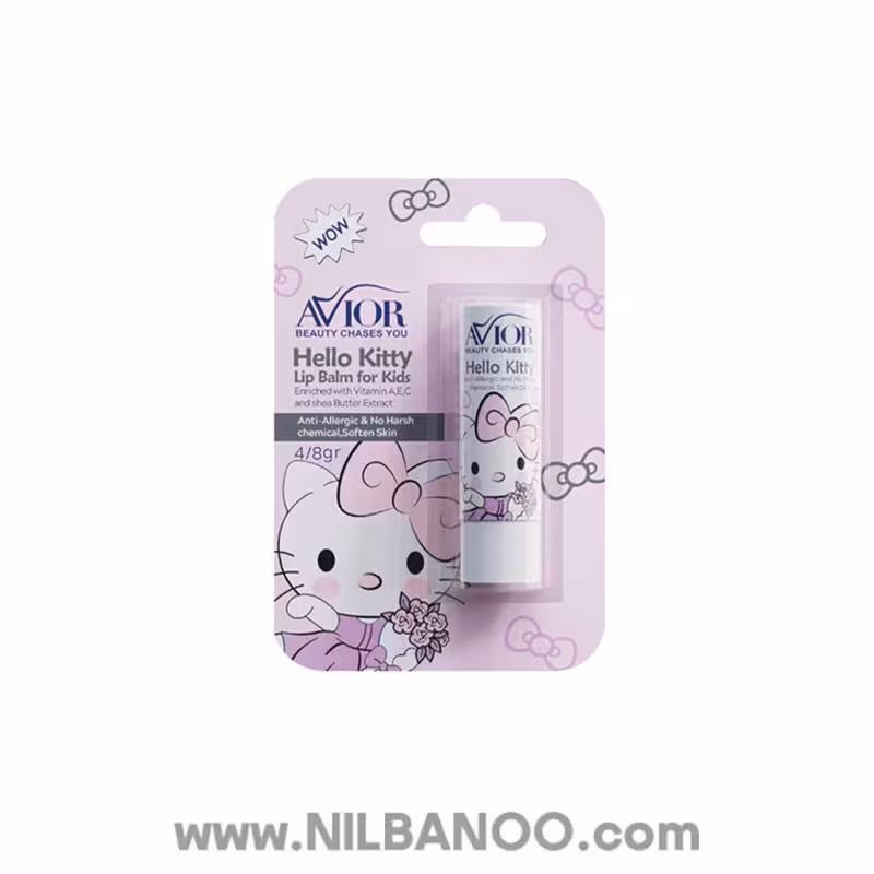 بالم لب کودک آویور مدل Hello Kitty