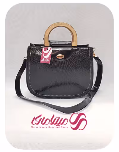 کد 1852 کیف دستی دوشی دسته چوبی مدل تلما