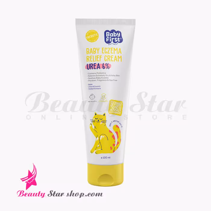 کرم نرم کننده صورت و بدن کودک بیبی فرست حاوی 6% اوره و اوسرین حجم 100 میلی لیتر