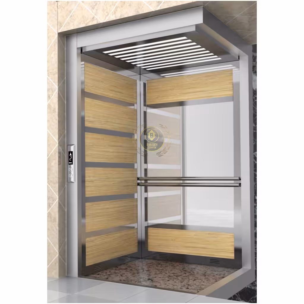 کابین آسانسور MDF استیل کد 10414