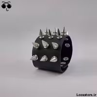 دستبند تیغ دار سه ردیف سایز متوسط