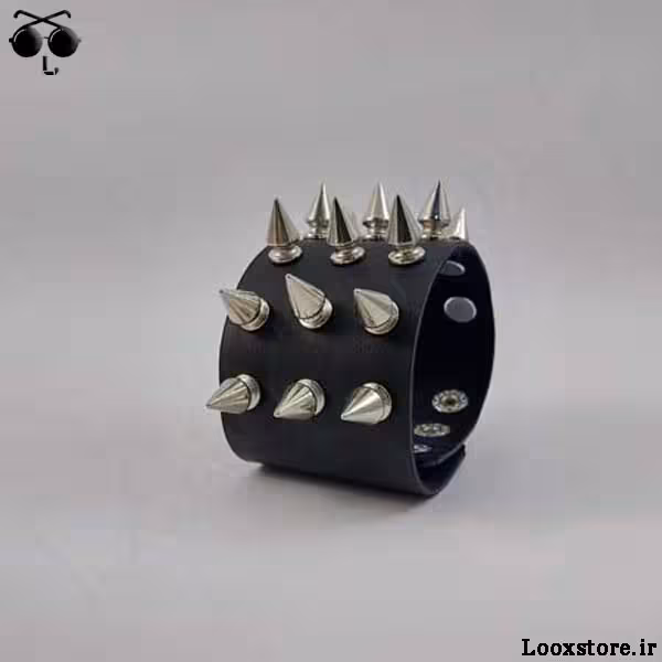 دستبند تیغ دار سه ردیف سایز متوسط