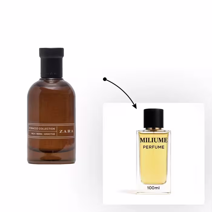 اسانس عطر Zara Tobacco Collection Rich Warm Addictive برند sfa - کد 1829 - زارا توباکو کالکشن ریش وارم ادیکتیو 100ML - میلیوم پرفیوم