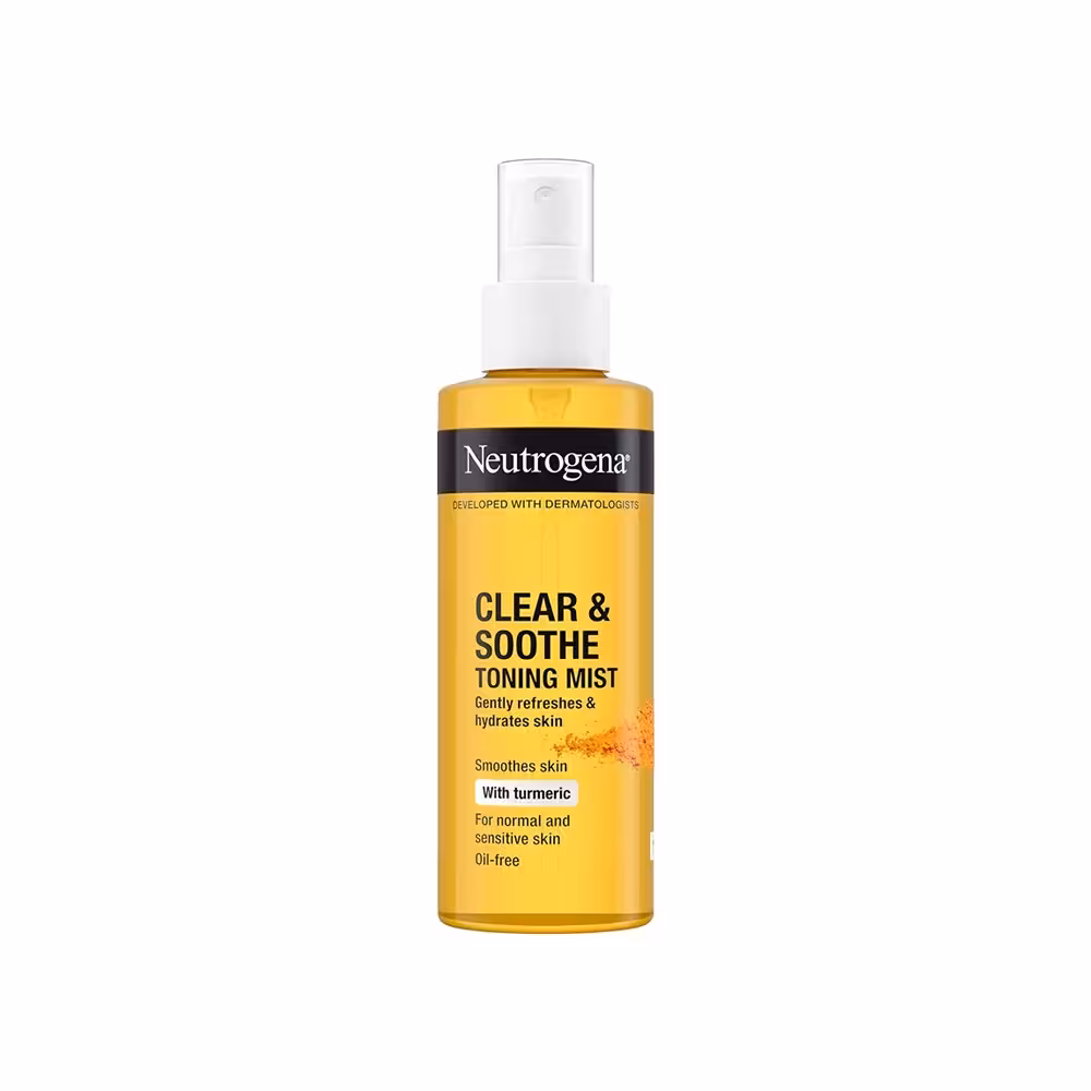تونر آبرسان ضد لک و ضد جوش زردچوبه نيتروژينا مدل Neutrogena Clear & Soothe Oil Free Toning Mist‏