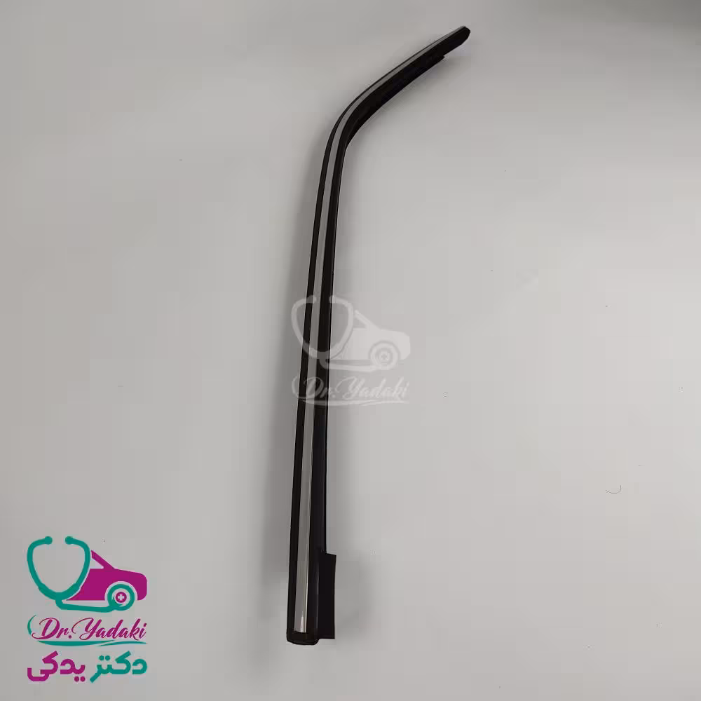 نوار لاستیکی بالای درب پژو پارس (پرشیا) عقب چپ (سمت راننده) با زه کرومی شرکتی ایساکو اصل 1820305099
