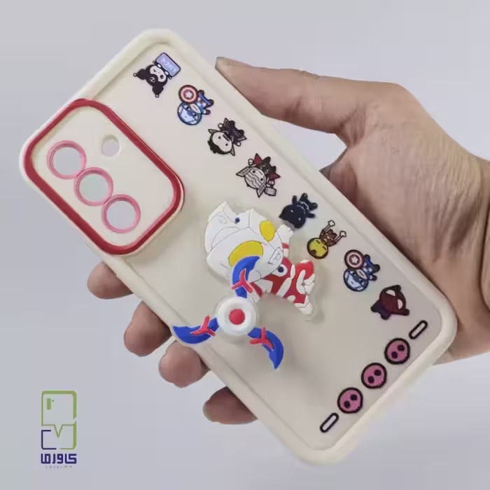 قاب گوشی A56 فانتزی دخترانه | عروسکی کرمی samsung a56