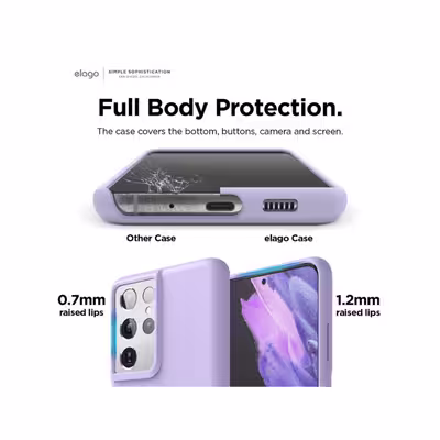 کاور مدل سیلیکونی مناسب برای گوشی موبایل سامسونگ Galaxy S21 Ultra 