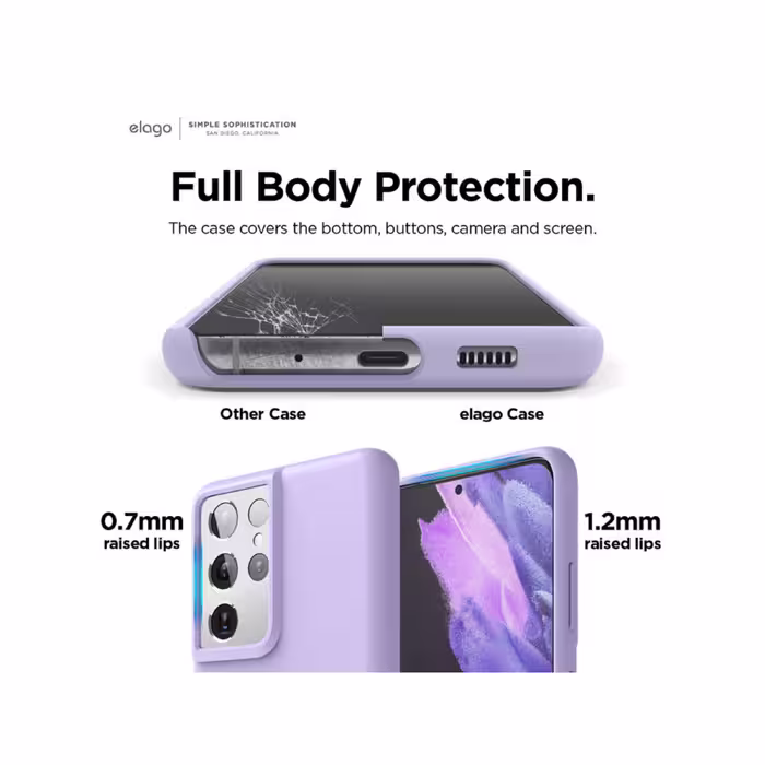 کاور مدل سیلیکونی مناسب برای گوشی موبایل سامسونگ Galaxy S21 Ultra 