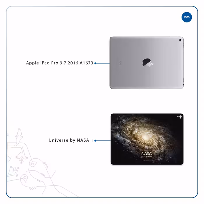 برچسب پوششی ماهوت مدل Universe-by-NASA-1 مناسب برای تبلت اپل iPad Pro 9.7 2016 A1673