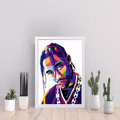 تابلو مدل تراویس اسکات Travis Scott کد S1503-w