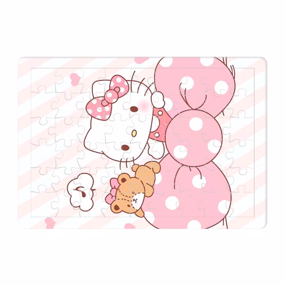 پازل 54 تکه طرح هلو کیتی مدل P896