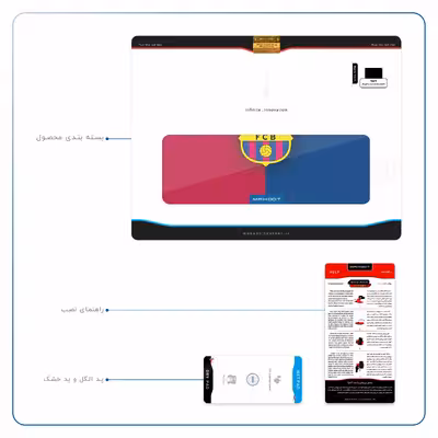 برچسب پوششی ماهوت مدل Barcelona مناسب برای تبلت اپل iPad Pro 9.7 2016 A1675