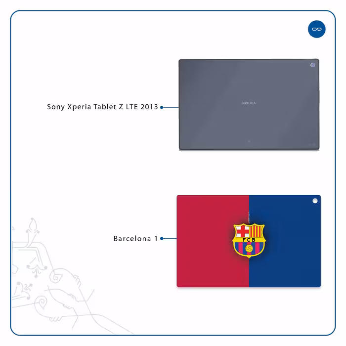 برچسب پوششی ماهوت مدل Barcelona مناسب برای تبلت سونی Xperia Tablet Z LTE 2013