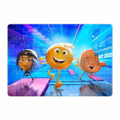 پازل 54 تکه طرح شکلک ها مدل P413