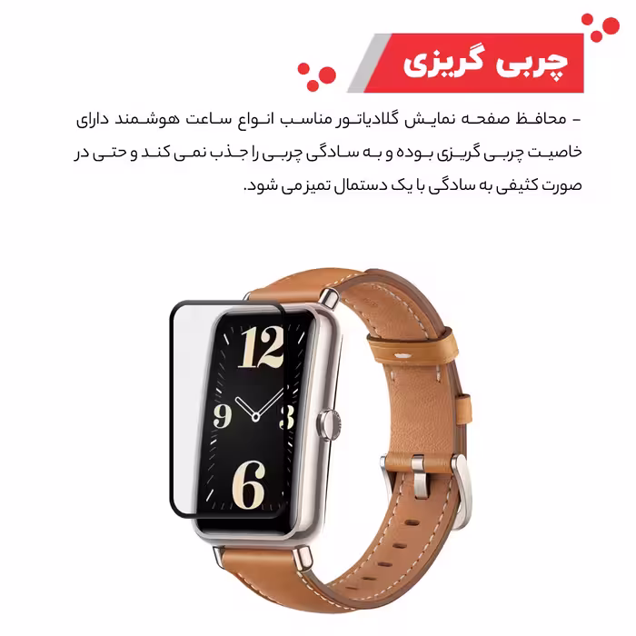 محافظ صفحه نمایش گلادیاتور مدل GWP1000 مناسب برای ساعت هوشمند هوآوی Fit Mini