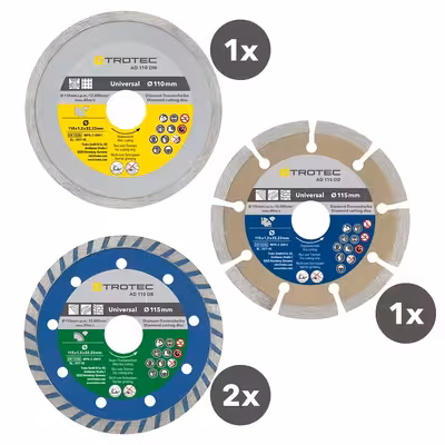 مجموعه 4 عددی صفحه برش الماس تروتک مدل 110/115