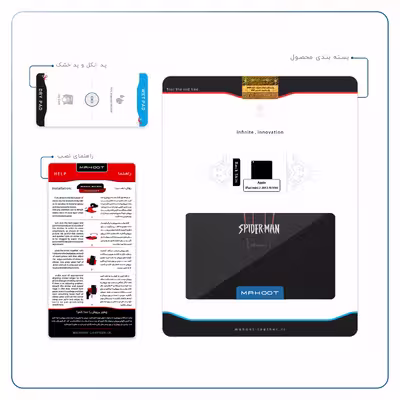 برچسب پوششی ماهوت مدل Spider-Man مناسب برای تبلت اپل iPad mini 2 2013 A1490