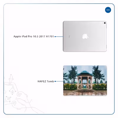 برچسب پوششی ماهوت مدل HAFEZ-Tomb مناسب برای تبلت اپل iPad Pro 10.5 2017 A1701